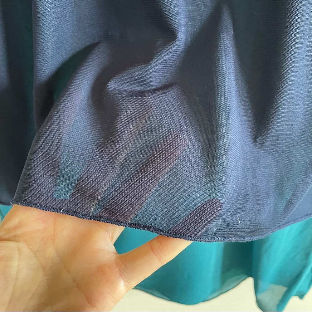 Silence + Noise Layered, Color-Block Tunic Top - image 4